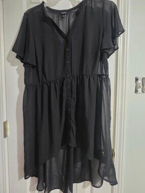 Torrid Lexie Chiffon Babydoll Top